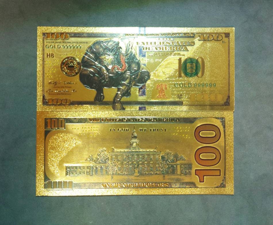 VENOM: Marvel Universe .9999 GOLD Foil 100 Dollars Fantasy Note; Fan Collectible