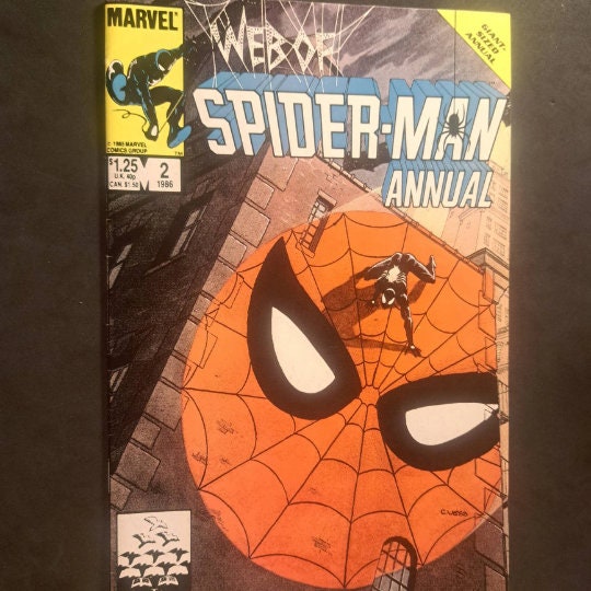 WEB of SPiDERMAN Annual #2 1986 (VF- NM 9.0); Marvel Direct Edition; Black Spiderman Costume