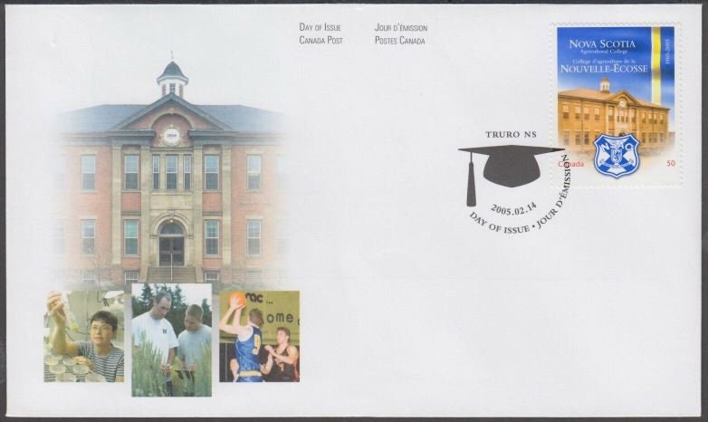 2005 Canada Post ~~ NOVA SCOTIA AGRICULTURAL College First Day Cover ~~ Scott # 2089