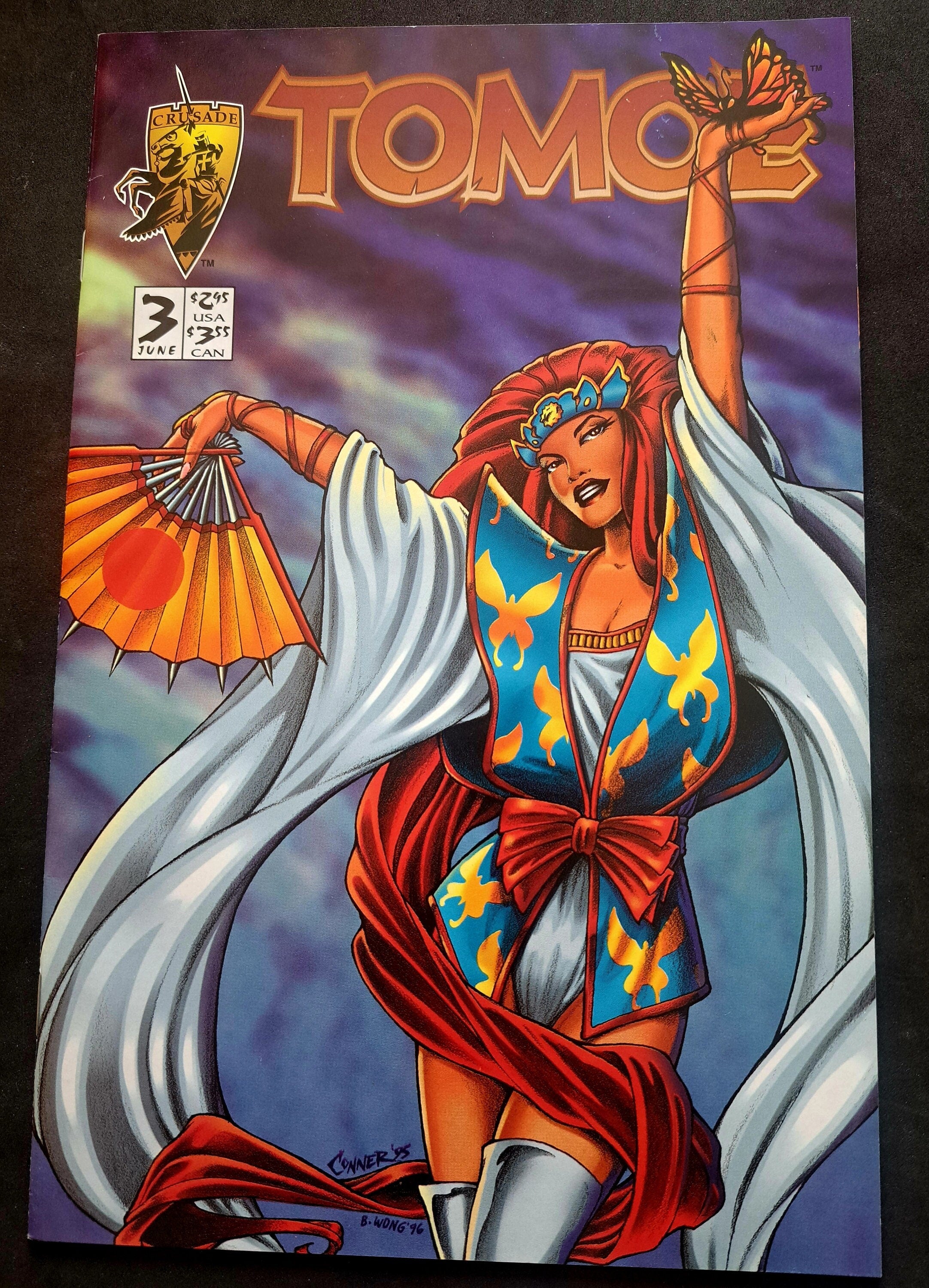 TOMOE #3; Crusade Comics 1996; High Grade (VF-NrMt 9.2)