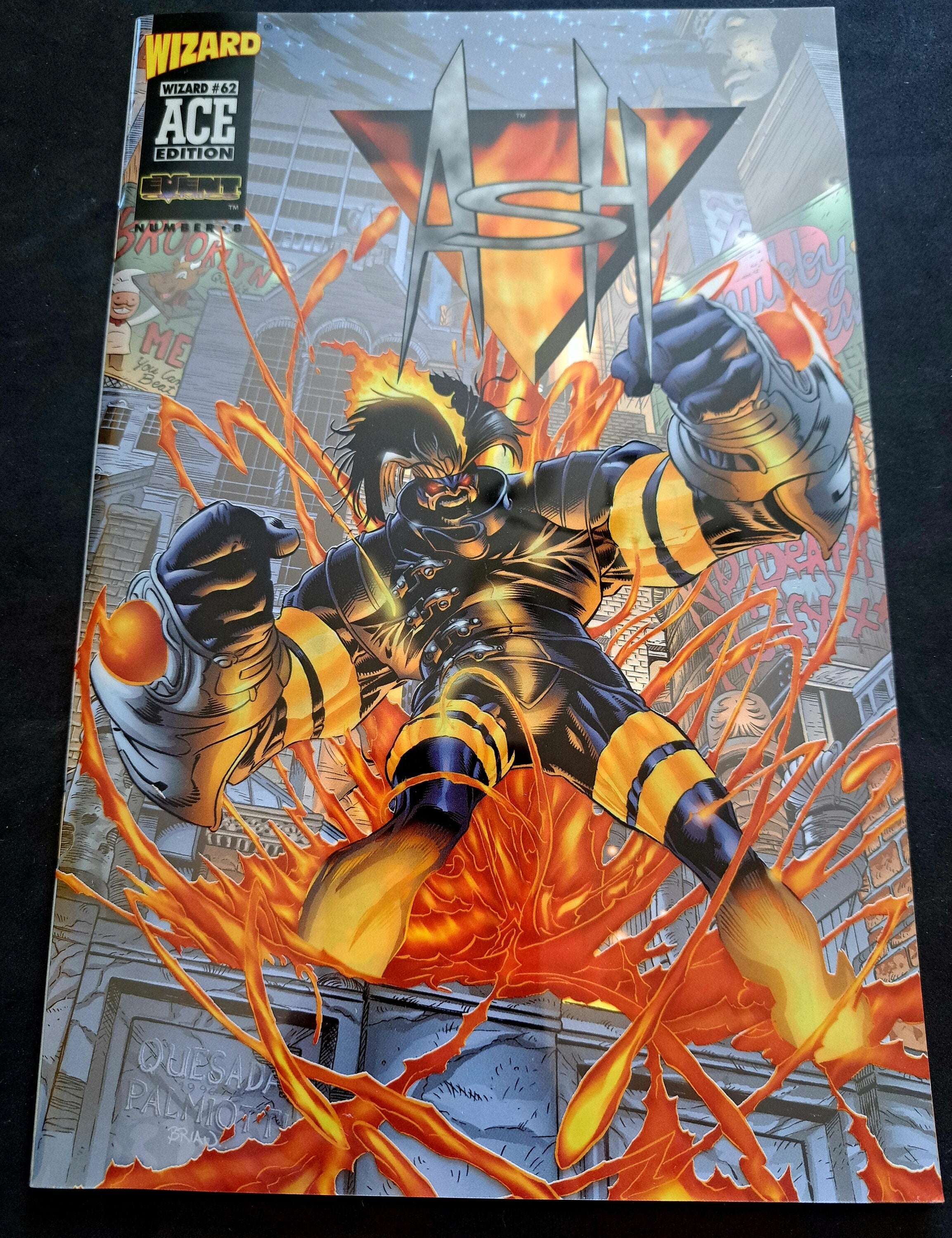 ASH Wizard ACE edition from 1997; Reprints Ash #1; High Grade (NM 9.2)