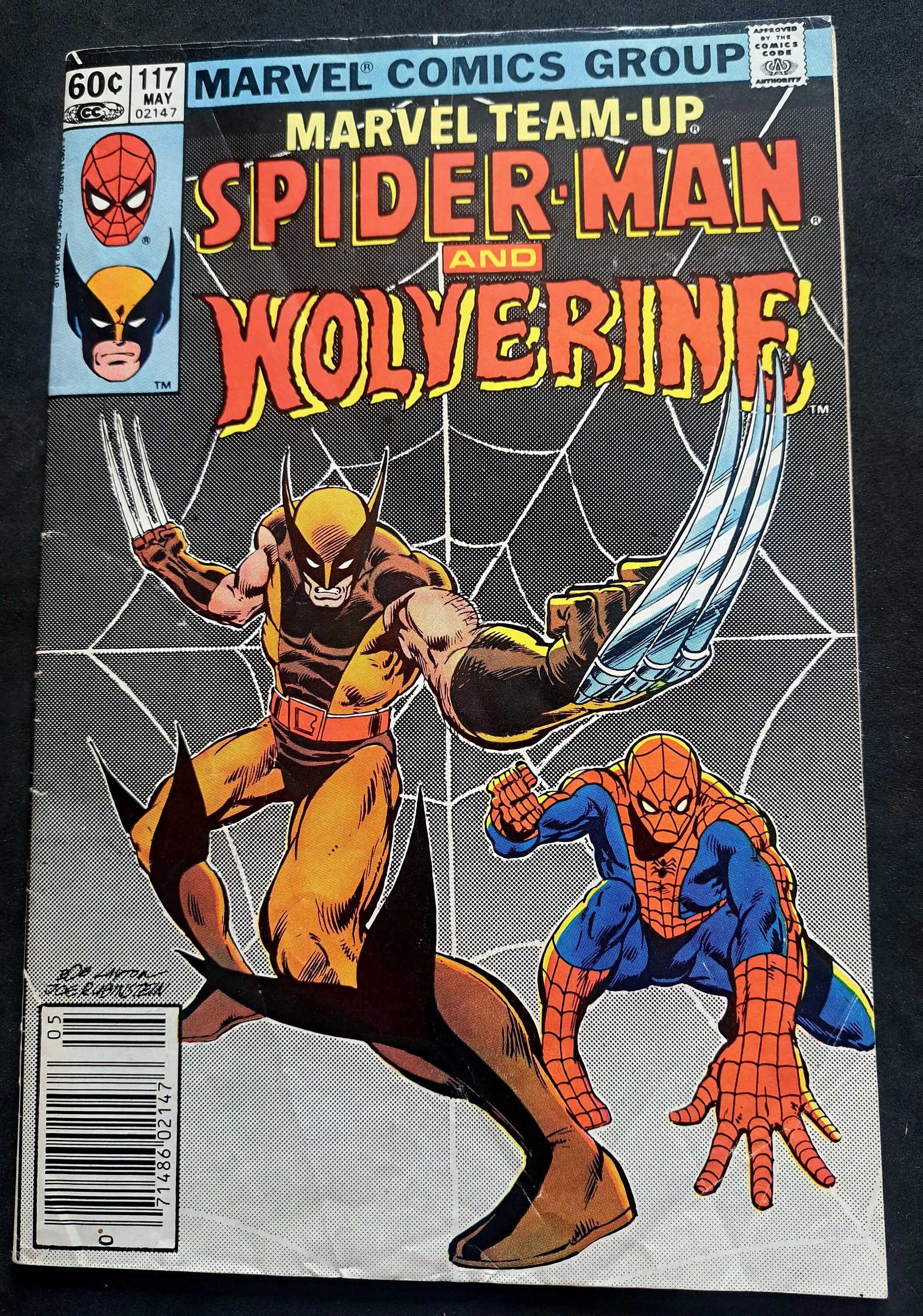 Marvel Team Up #117 Spiderman and Wolverine; 1982; Bronze Age Comic; Marvel Comics; Grades Fine (F)