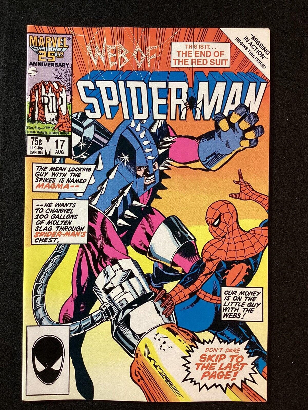 WEB Of SPiDERMAN #17 from 1986; (VF-NM 9.0) Direct Edition