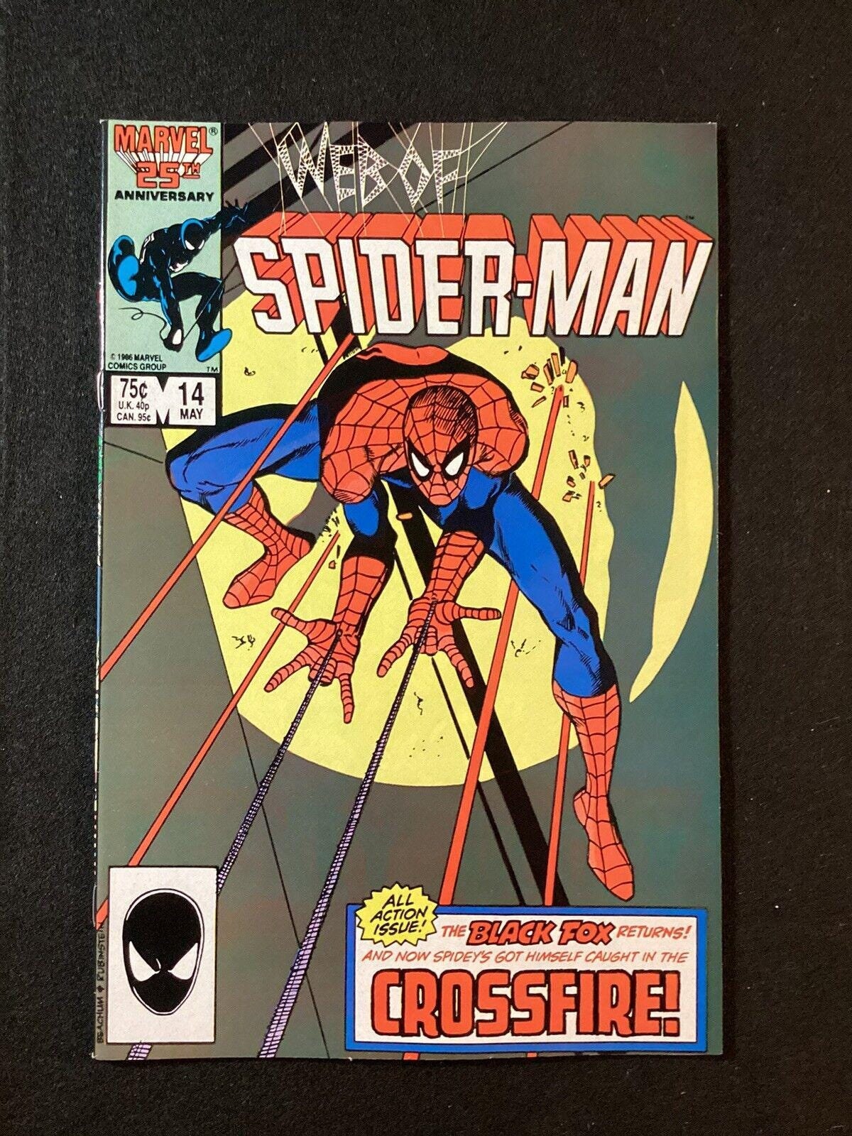 WEB Of SPiDERMAN #14 from 1986; (VF-NM 9.0) Direct Edition