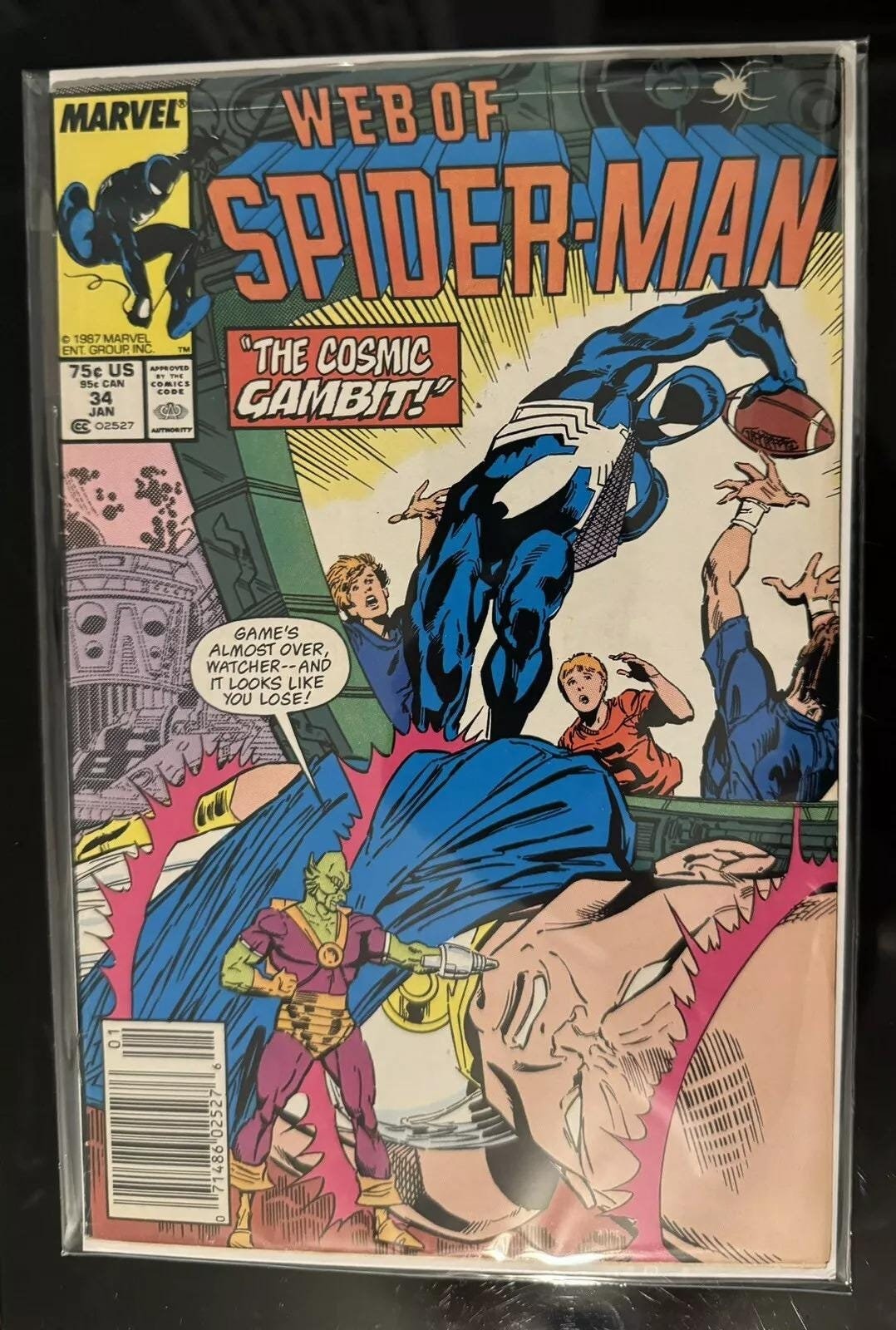 WEB Of SPiDERMAN #34 from 1988; (VF-NM 9.0) Newsstand Edition