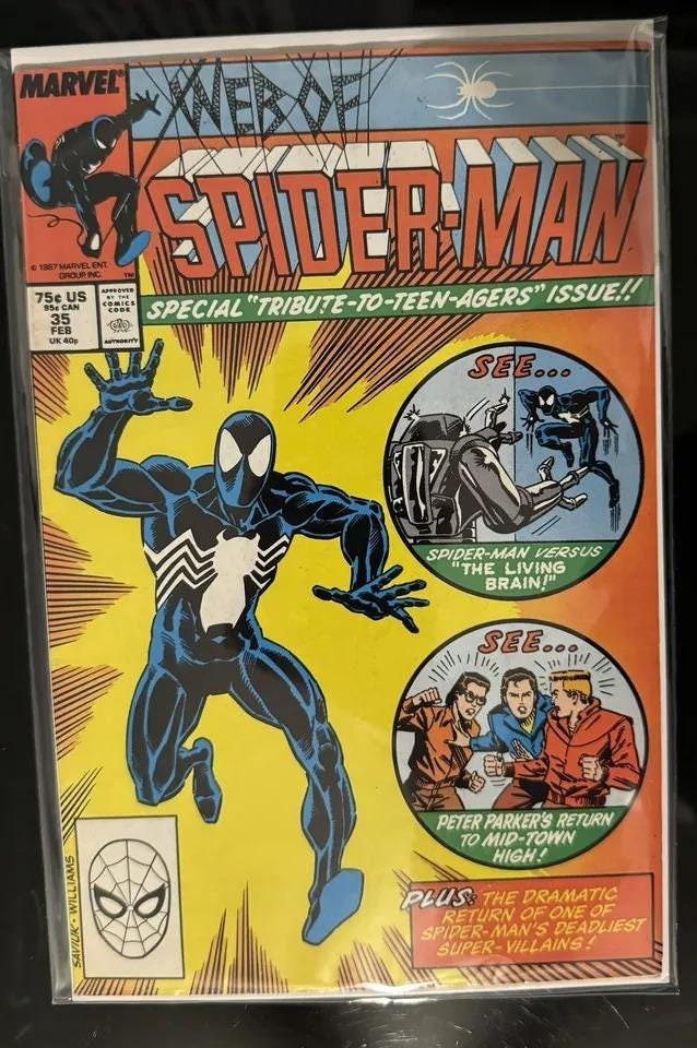 WEB Of SPiDERMAN #35 from 1988; (VF-NM 9.0) Direct Edition