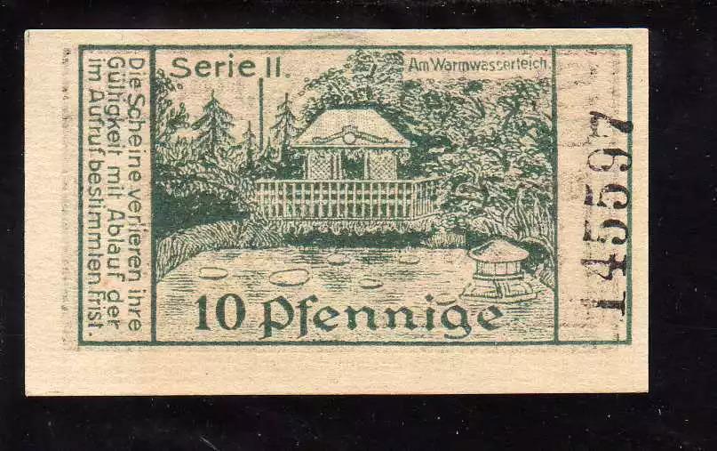 GERMAN Notgeld, LIEGNITZ 10 Pfennig, Uncirculated from 1920
