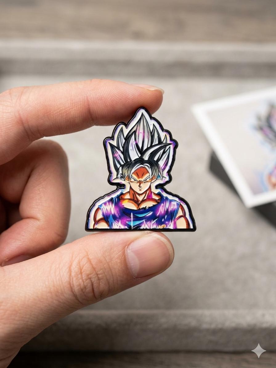Dragon Ball Z GOKU Ultra Instinct ENAMEL Pin - Fan Collectible
