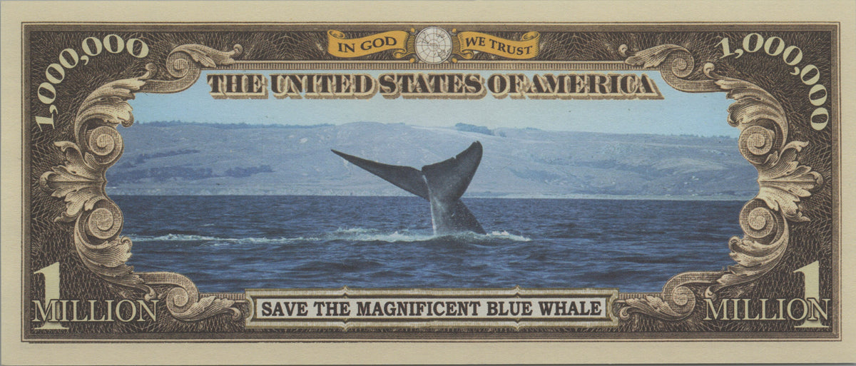 Blue Whale, Fantasy Million Note, Endangered Species Series