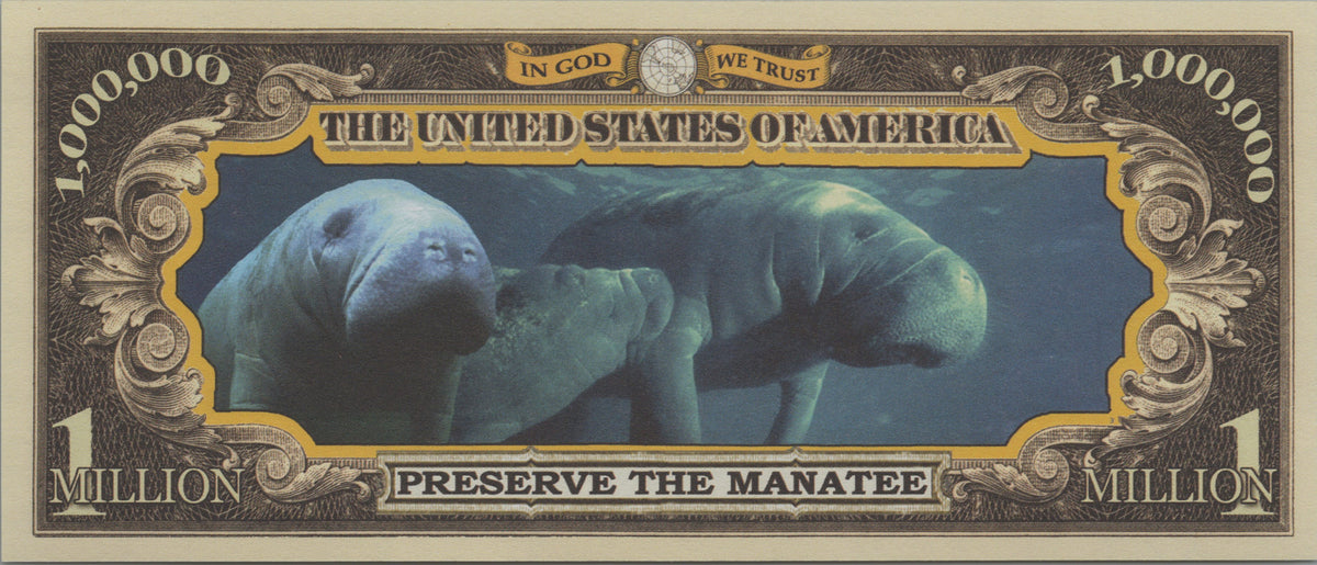 Manatee, Fantasy Million Note, Endangered Species Series
