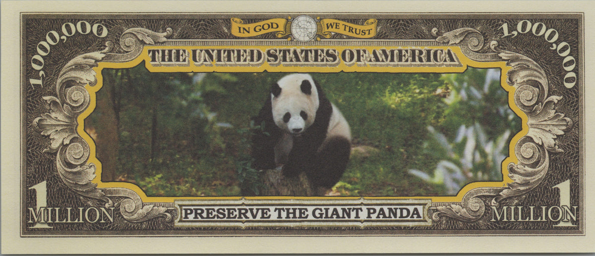 Giant Panda, Fantasy Million Note, Endangered Species Series