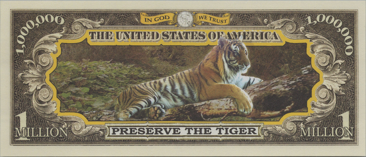Tiger, Fantasy Million Note, Endangered Species Series