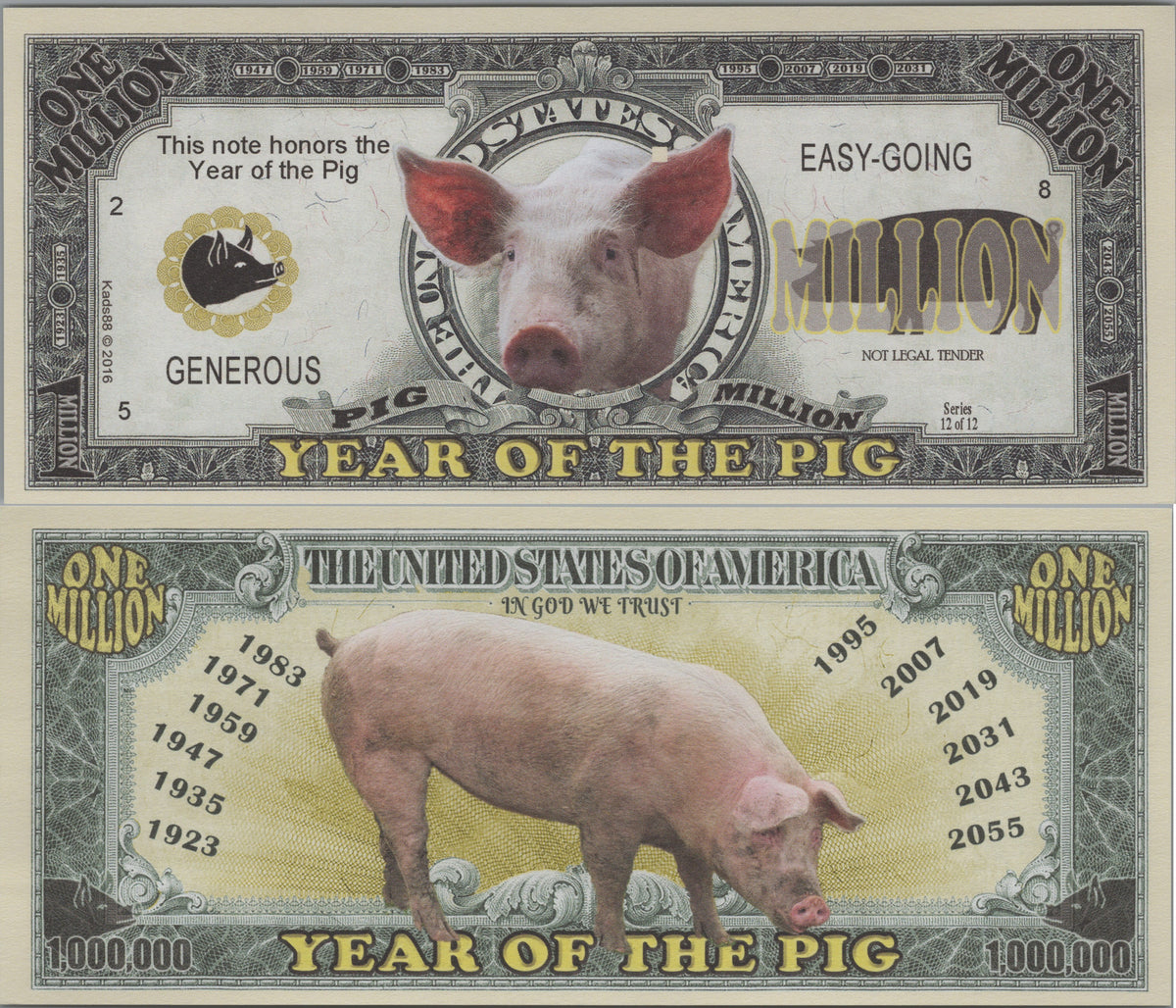 Year of the Pig: Chinese Zodiac Fantasy Note