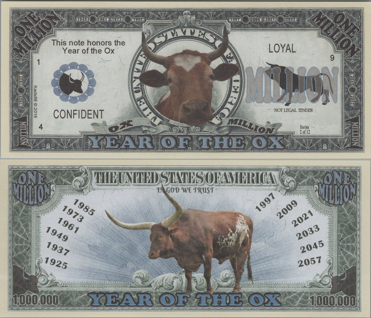Year of the Ox: Chinese Zodiac Fantasy Note