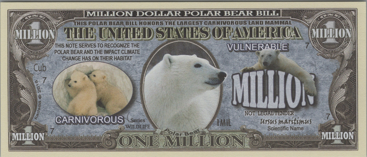 Polar Bears, Fantasy Million Note, Wildlife Series