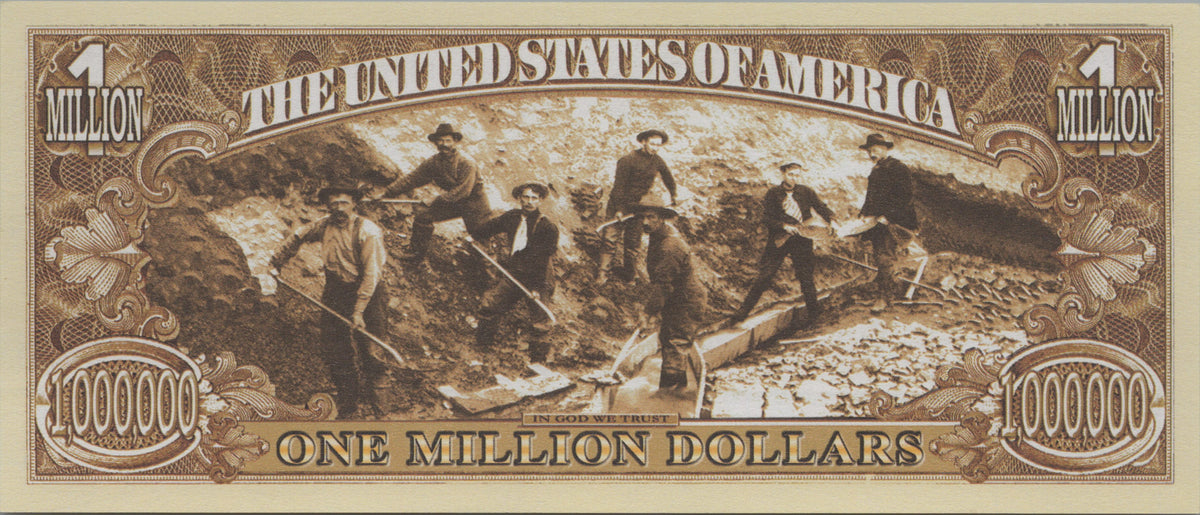 California Gold Rush, Fantasy Million Note; features Gold Miners