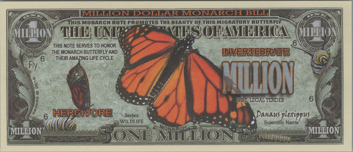 Monarch Butterflies, Fantasy Million Note, Wildlife Series