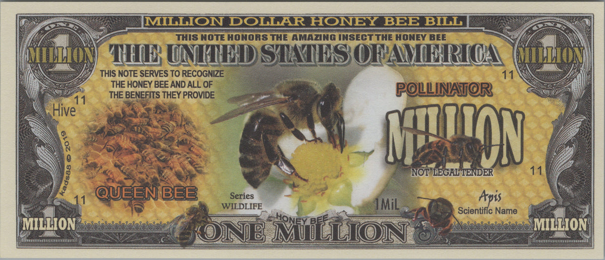 Honey Bees, Fantasy Million Note, Wildlife Series