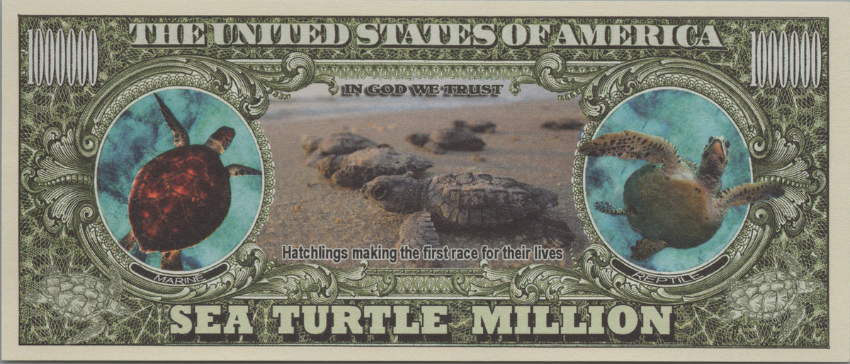 Sea Turtles, Fantasy Million Note, Wildlife Series