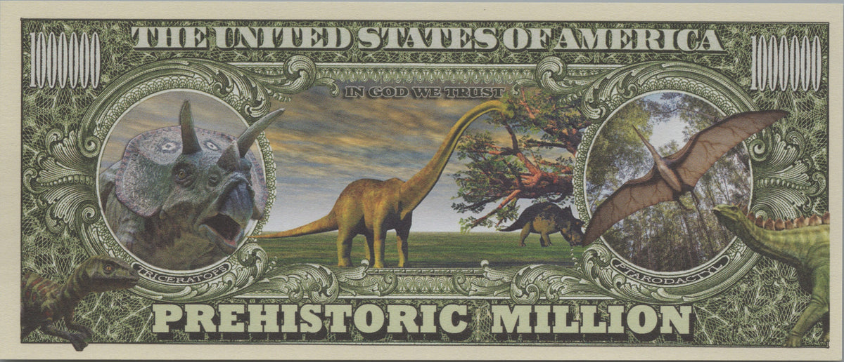 Prehistoric Dinosaurs, Fantasy Million Note, Wildlife Series