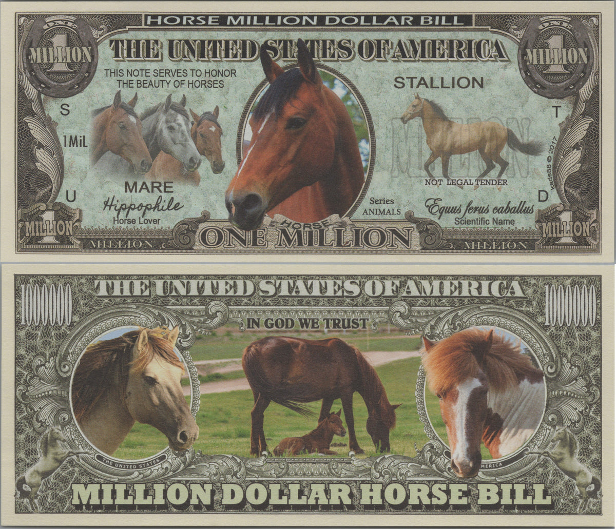 Horses, Fantasy Million Note, Animals Series