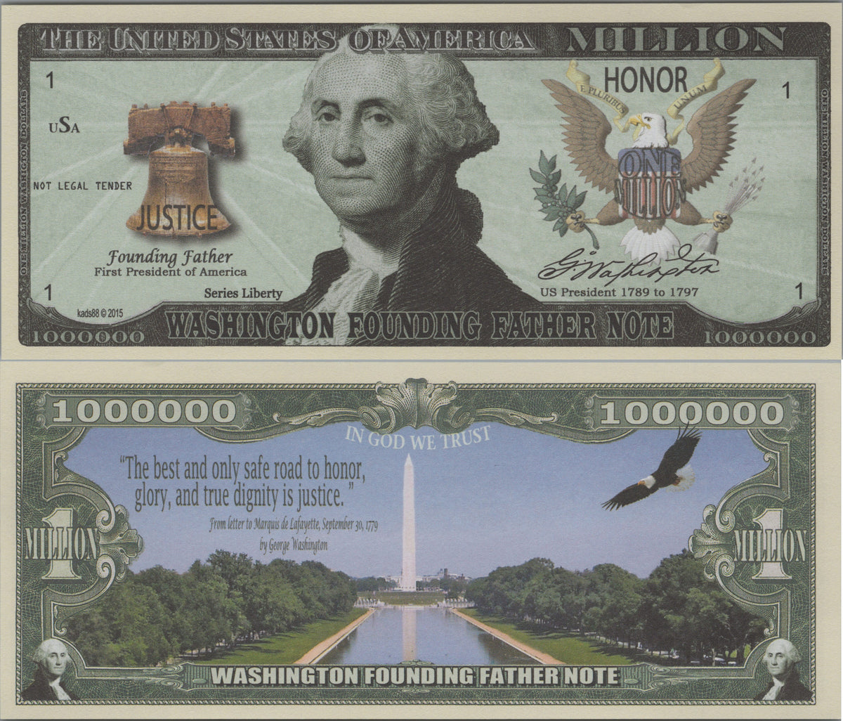 George Washington Founding Fathers Million, Fantasy Note, Liberty Series