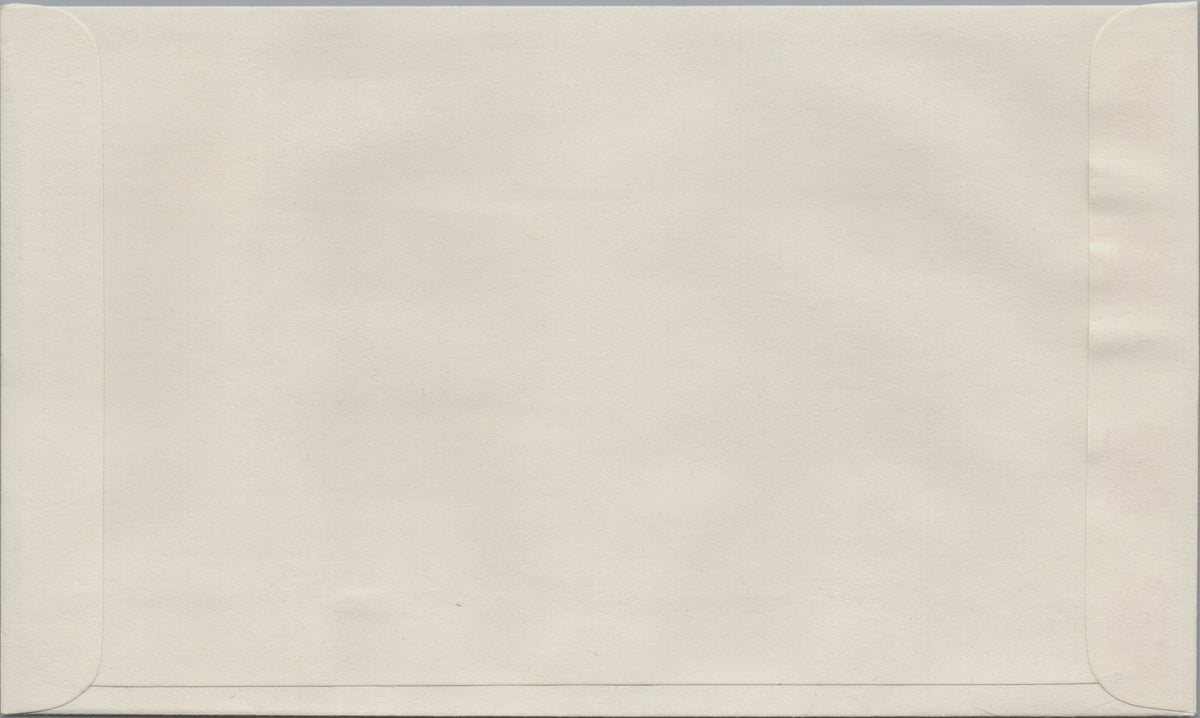 Reverse of Canada 1980 downhill skiing First Day Cover, Scott 848