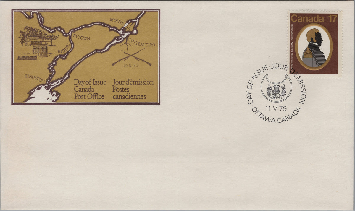 Canada 1979 John By First Day Cover, Scott 820, front
