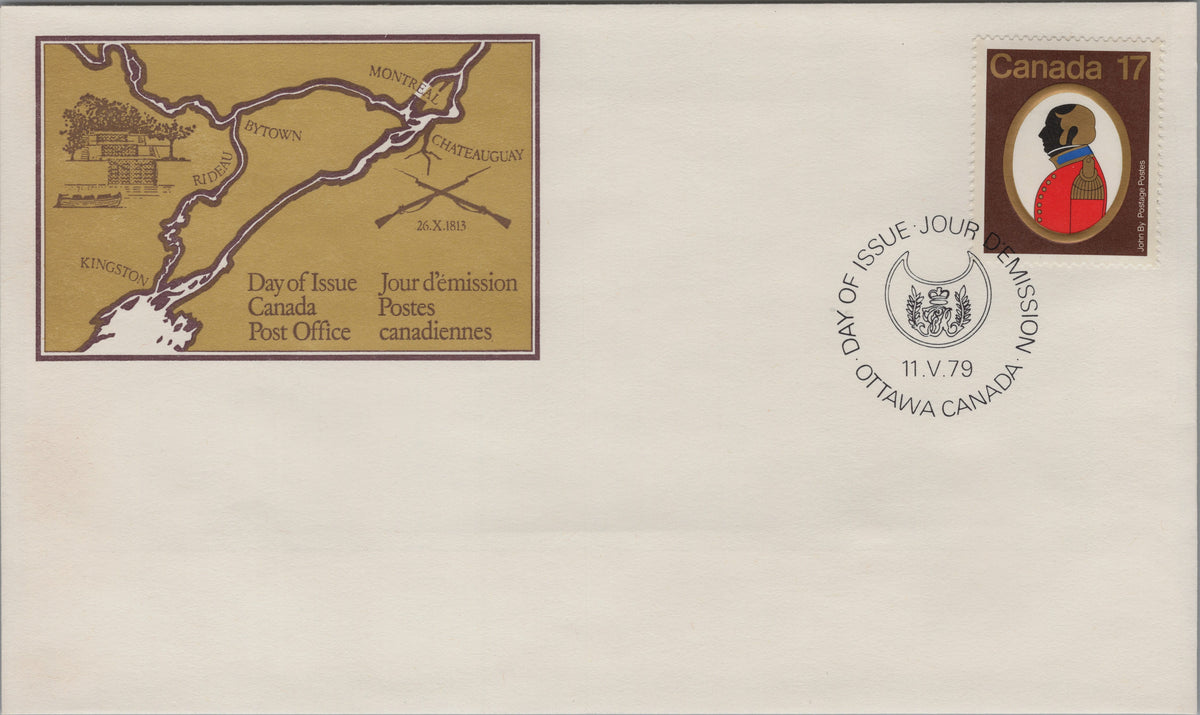 Canada 1979 De Salaberry First Day Cover, Scott 819, front