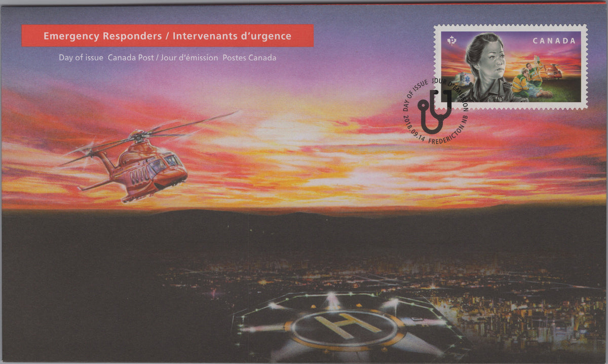 Canada 2018 Police Officers First Day Cover, Scott 3127, front