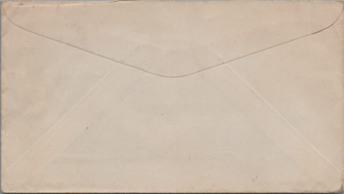 Reverse of Canada 1951 CAPEX train stamp cover