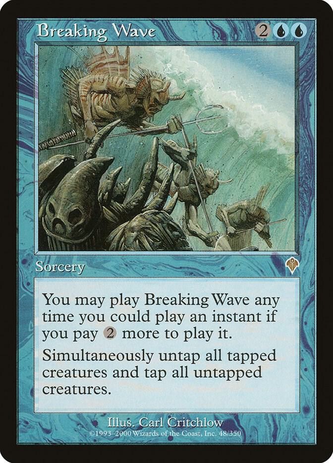 Breaking Wave (LP-NM) Rare from Invasion # 48 MTG