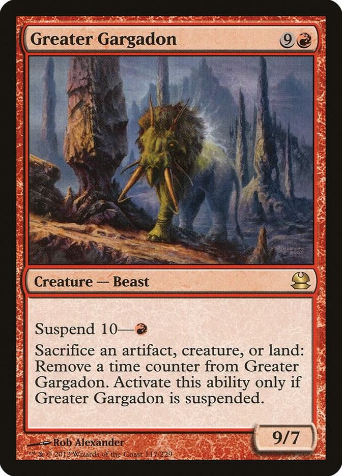 Greater Gargadon #117 (LP-NM) RARE from Modern Masters MTG 2013