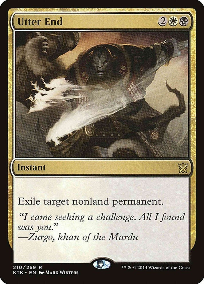 Utter End (LP-NM) ~ Rare from Khans of Tarkir #210 MTG