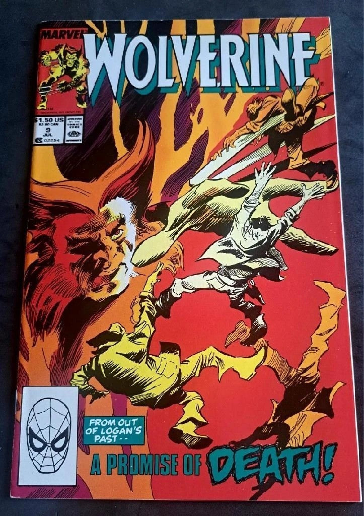 WOLVERINE ~ Vol. 2 #9 1989 ~ Direct Edition ~ (VF-NM ~ 9.0)