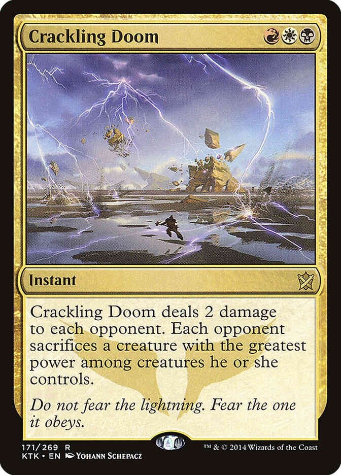 Crackling Doom #171 (LP-NM) Rare from Khans of Tarkir MTG 2014
