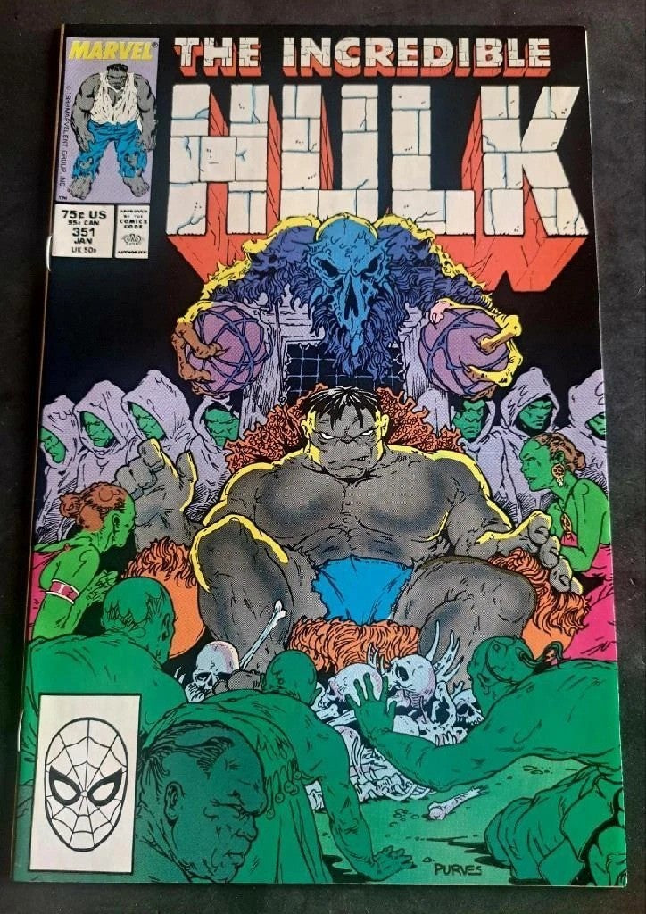 The INCREDIBLE HULK #351 1989 ~ Direct Edition ~ (VF-NM ~ 9.0)