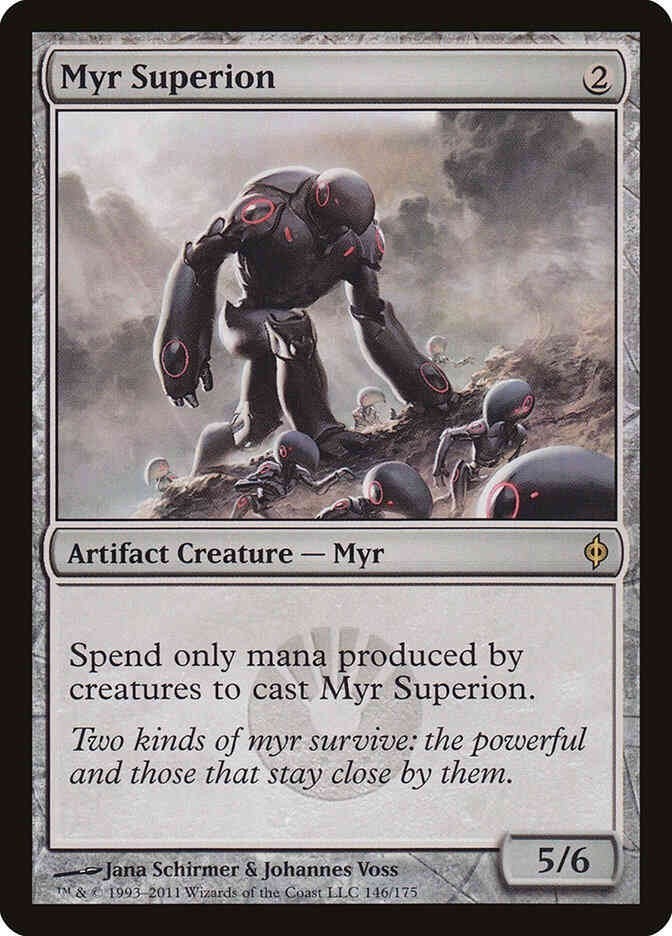 Myr Superion (LP-NM) ~ Rare from New Phyrexia #146 MTG