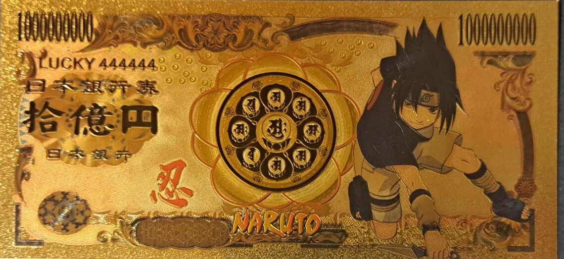 Demon Slayer ~ SET of 10 Notes; .9999 GOLD 10000 Yen Note; Beautiful