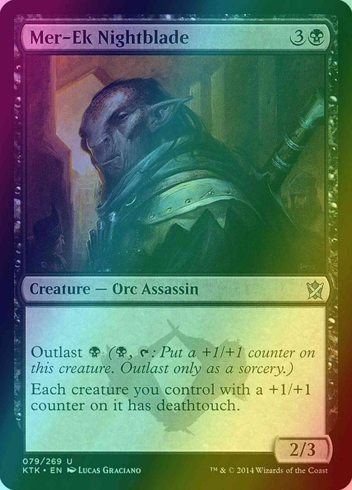 Mer-Ek Nightblade FOIL (LP-NM) ~ Khans of Tarkir #79 MTG