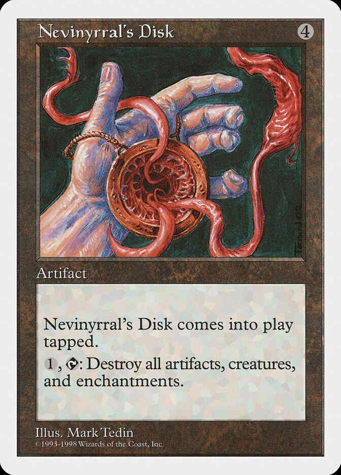 Nevinyrral's Disk (MP-LP) ~ Rare from Anthologies #69 MTG