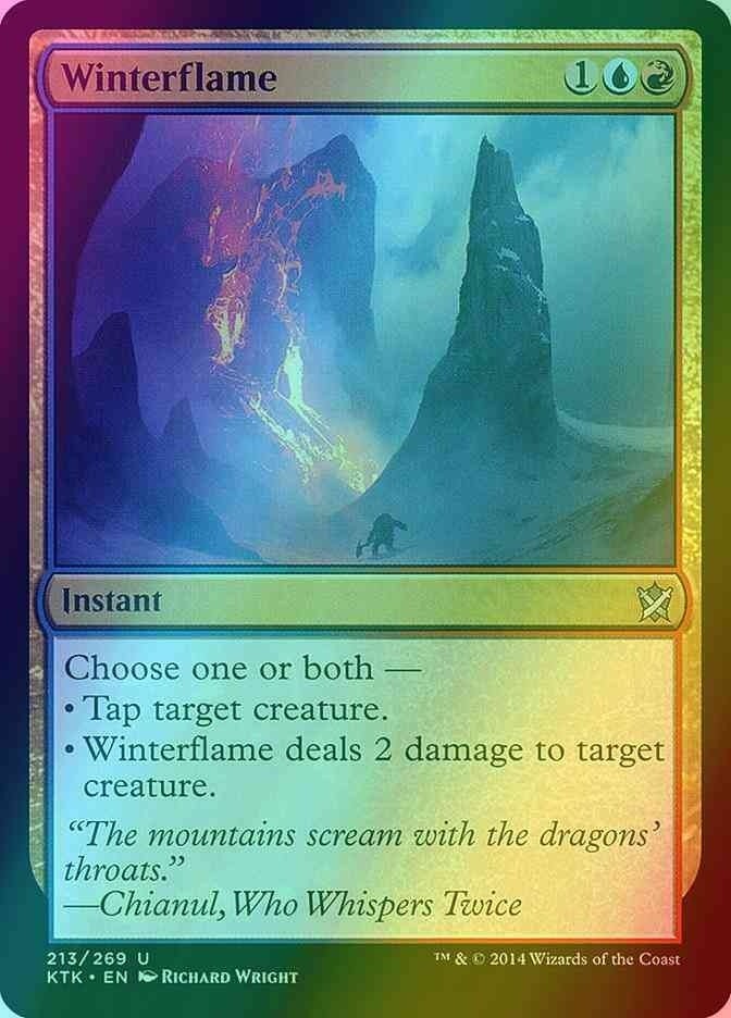 Winterflame FOIL (LP-NM) ~ Khans of Tarkir #213 MTG