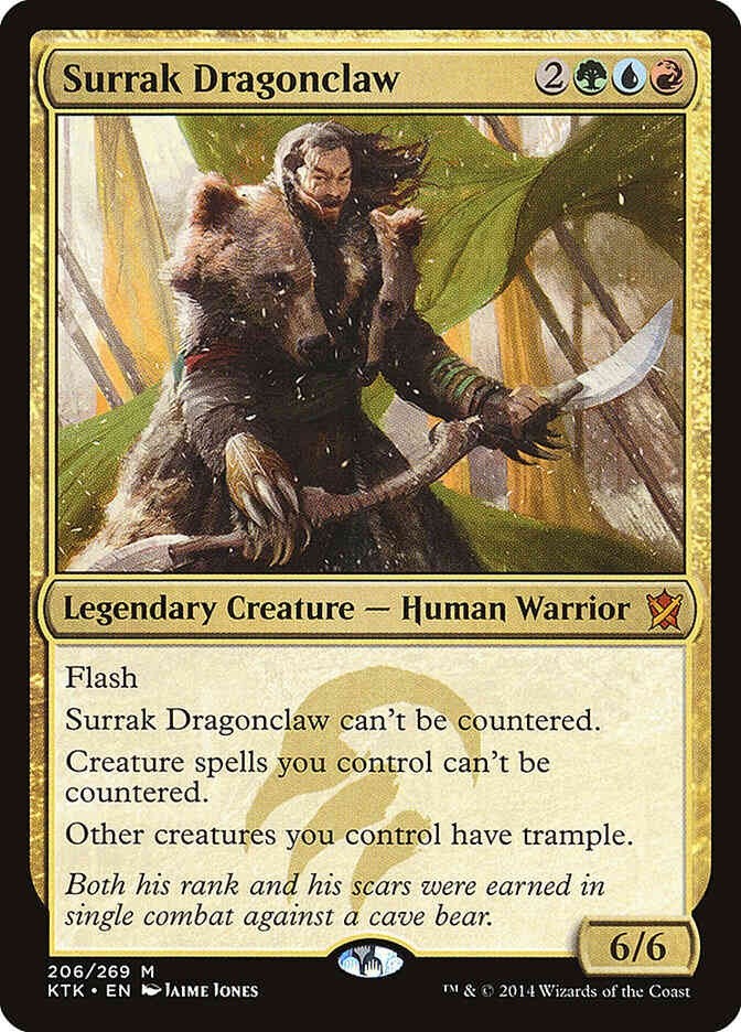 Surrak Dragonclaw #206 (LP-NM) Rare from Khans of Tarkir MTG 2014