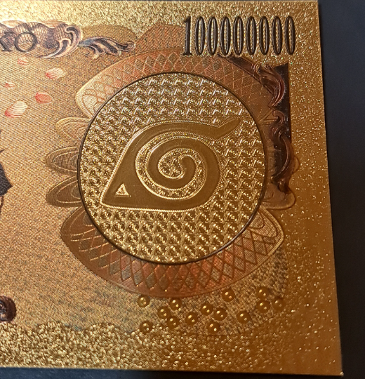 SAKURA HARUNO - Japanese Anime; .9999 GOLD Billion Yen; With display holder