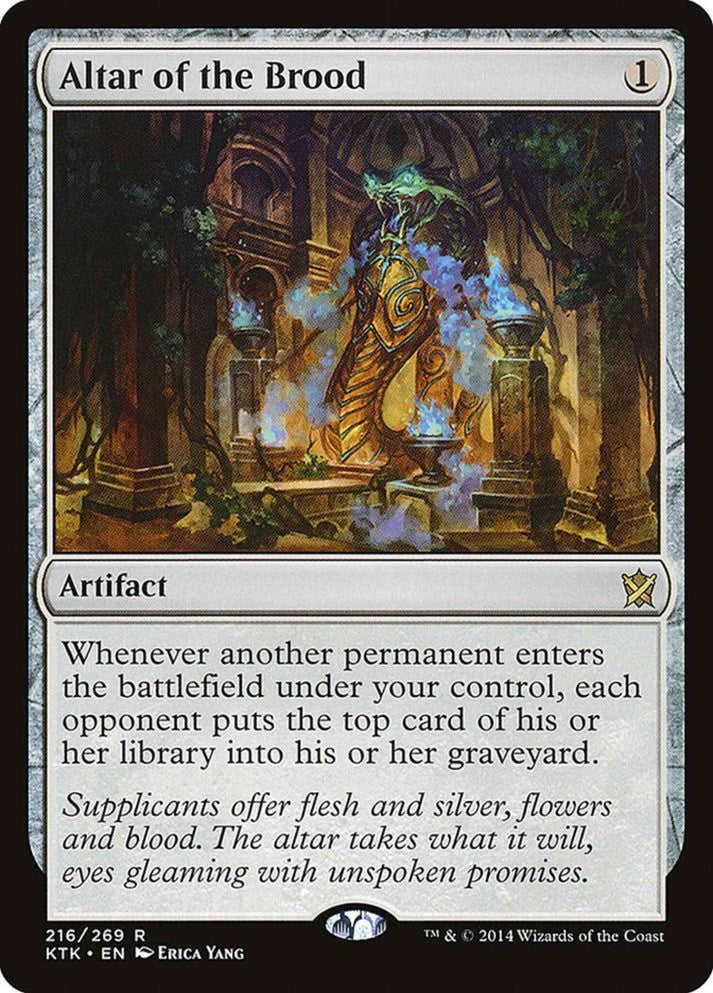 Altar of the Brood #216 (LP-NM) Rare from Khans of Tarkir MTG 2014