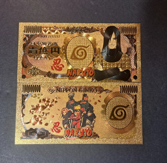 OROCHIMARU - Japanese Anime; .9999 GOLD Billion Yen; With display holder