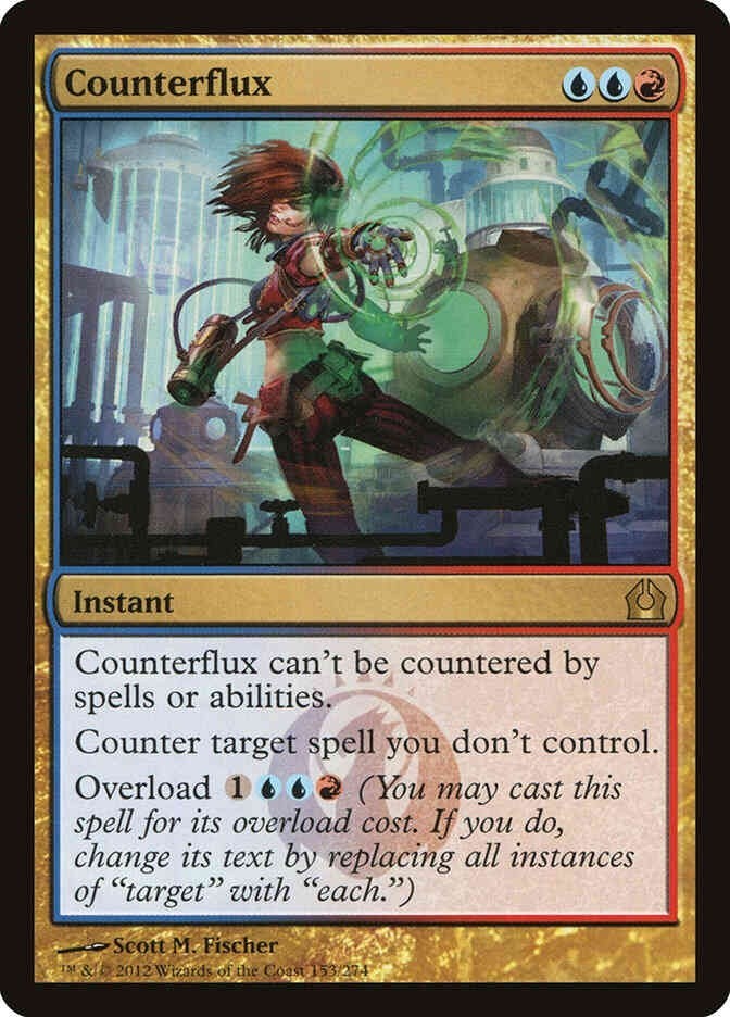 Counterflux (LP-NM) ~ Rare from Return to Ravnica #153 MTG