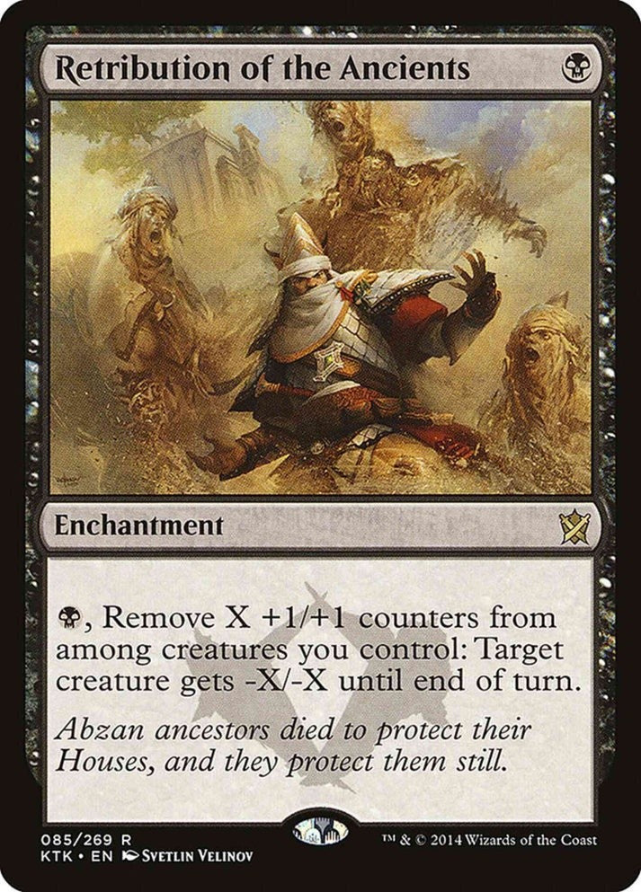 Retribution of the Ancients #85 (LP-NM) Rare from Khans of Tarkir MTG 2014