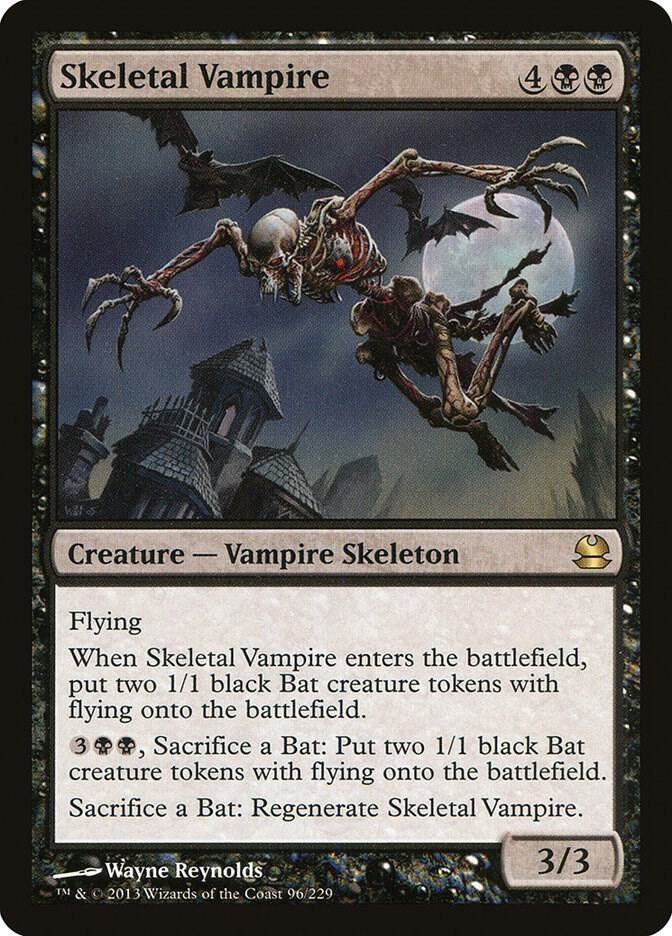 Skeletal Vampire #96 (LP-NM) RARE from Modern Masters MTG 2013