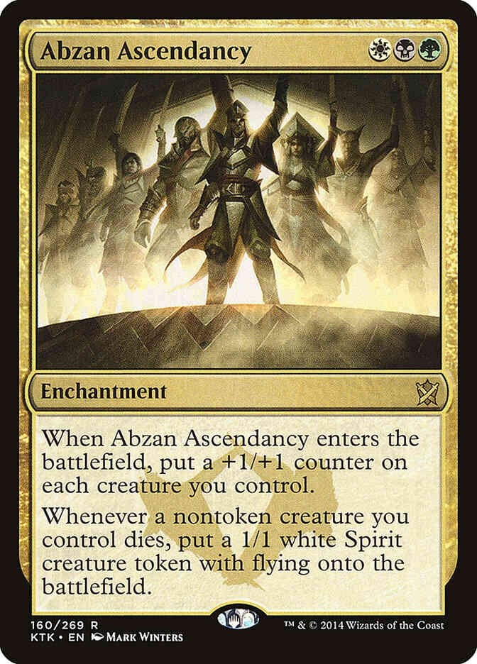 Abzan Ascendancy #160 (LP-NM) Rare from Khans of Tarkir MTG 2014